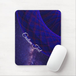 Blue Donuts In Outer Space Mouse Pad Musmatta