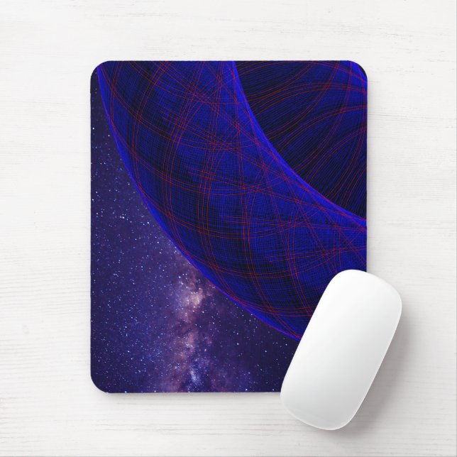 Blue Donuts In Outer Space Mouse Pad Musmatta (Med mus)