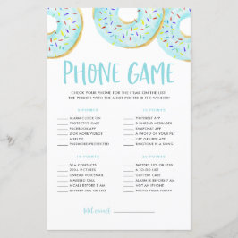Blue donuts What's on Your Mobil Baby Shower Game