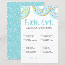 Blue donuts What's on Your Mobil Baby Shower Game