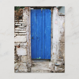 BLUE DOOR Old Town of Chania, Kreta Vykort