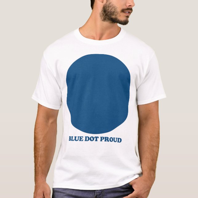 Blue Dot Proud T Shirt (Framsida)