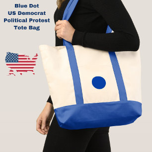 Blue Dot US Democrat Support Anti-Trump Tygkasse