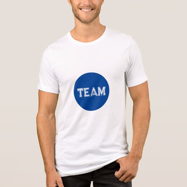 Blue Dot Val Bella+Canvas Tri-blend T-Shirt (Framsida)