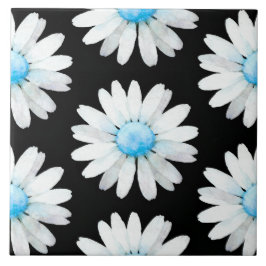 Blue Dotted Daisy's Kakelplatta