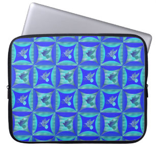 Blue Dove i Hål i Barn Door Laptop Sleeve