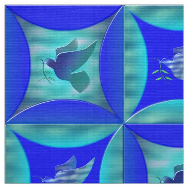 Blue Dove i Hål i Barn Door Tyg (Provkarta)