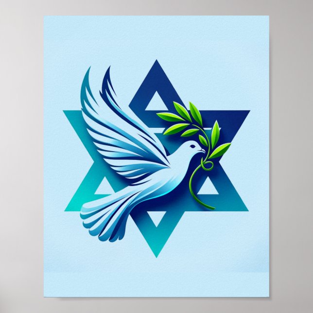 Blue Dove och David Peace-stjärnan Poster (Framsidan)