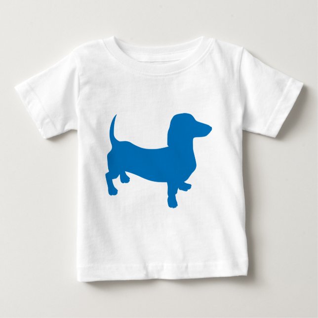 Blue Doxie, Dachshund Tee Shirt (Framsida)