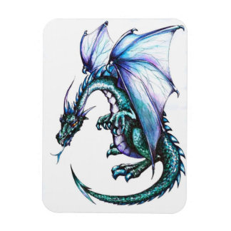 Blue Dragon 3"x4" fotomagnet Magnet