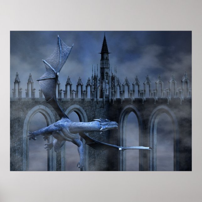 Blue Dragon Flight Poster (Framsidan)