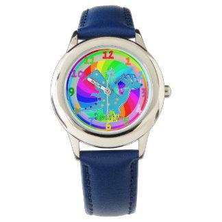 Blue Dragon Kids Watch anpassningsbar Boy Namn Jon Armbandsur