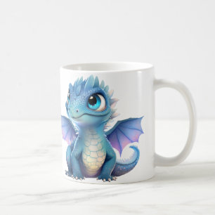 Blue Dragon Lila Dragon Kaffemugg