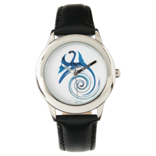 Blue Dragon Mystical Animal Art Armbandsur (Framsida)