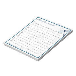 Blue Dragonfly i Personlig Namn Anteckningsblock