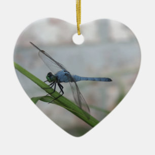 Blue Dragonfly Julgransprydnad Keramik
