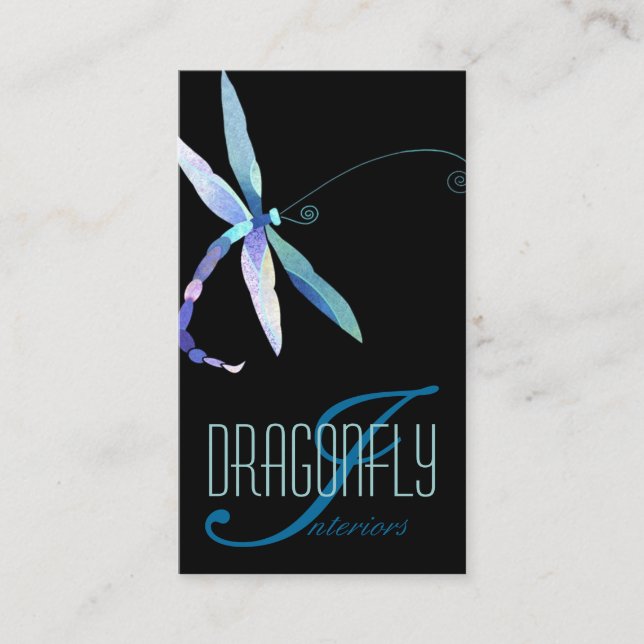 Blue Dragonfly Kreativ Designer Visitkort (Framsida)