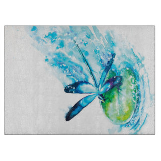 Blue Dragonfly Landing canvas print| lovely canvas