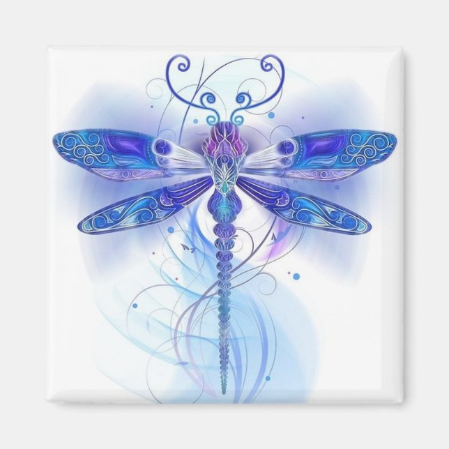 Blue Dragonfly Magnet (Framsidan)