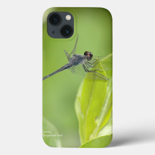 Blue Dragonfly på lövs iPad Case