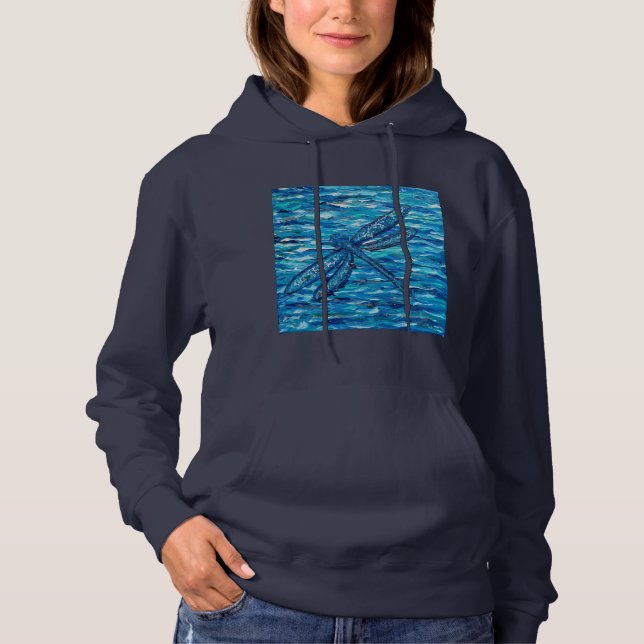 Blue Dragonfly Painting T Shirt (Framsida)