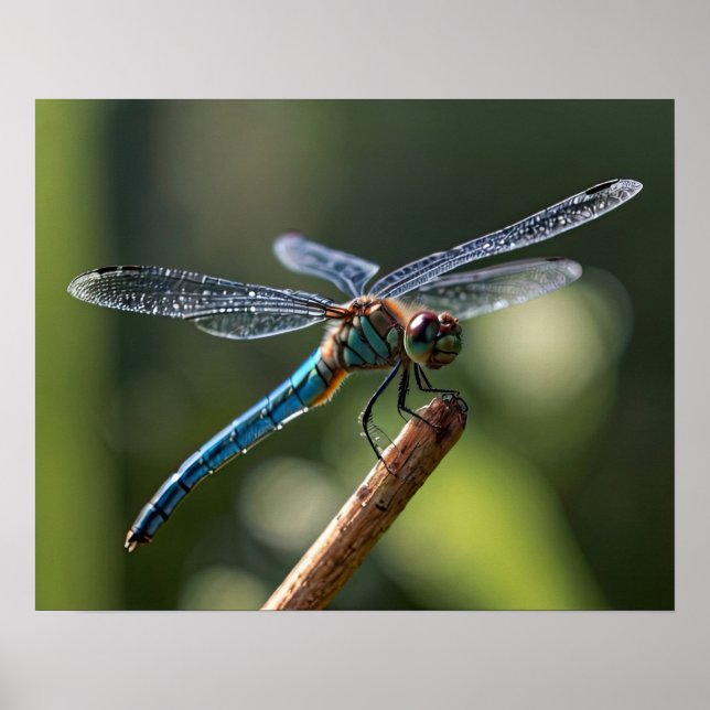 Blue Dragonfly Poster (Framsidan)