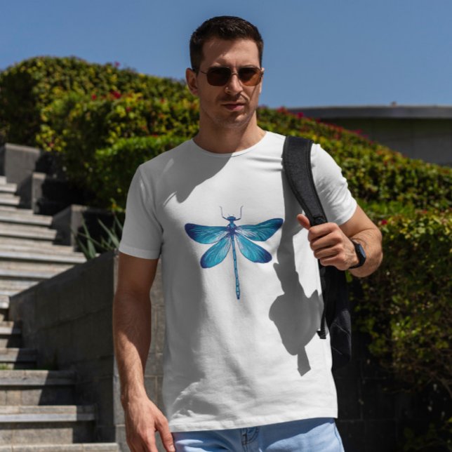 Blue Dragonfly Realistic T Shirt (Skapare uppladdad)