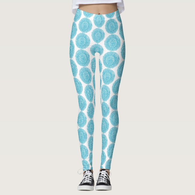 Blue Dream Anpassningsbar Leggings (Framsida)