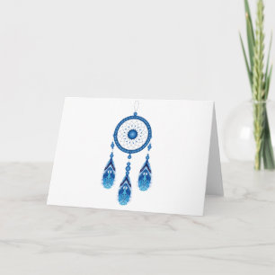 Blue Dreamcatcher Helgkort