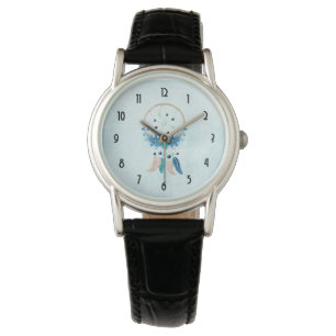 Blue Dreamcatcher Snyggt Boho Design Armbandsur