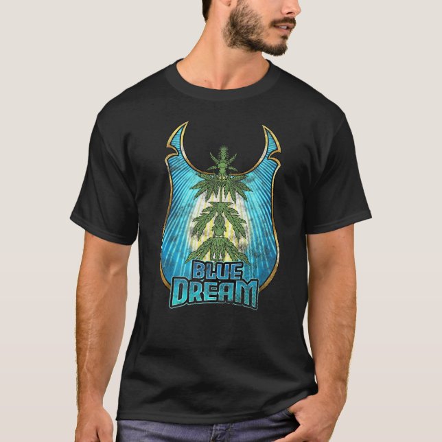 Blue Dreams Inspired Blue Dreams Strain Related Bl T Shirt (Framsida)