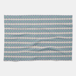 Blue Dreams Tick Towel Kökshandduk