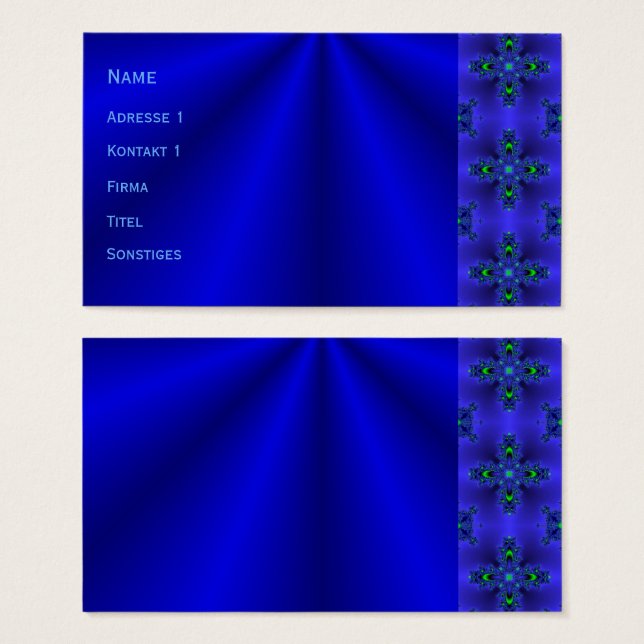 Blue Dreams Visitkort (Framsida & baksida)