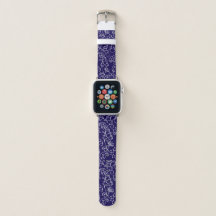Blue Dreamy Blommigt Apple Watch Band