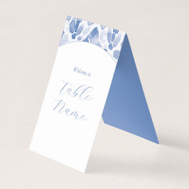 Blue Dreamy Table Markers Kort