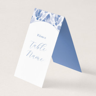 Blue Dreamy Table Markers Kort