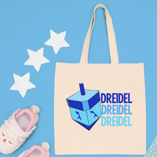 Blue Dreidel Tygkasse