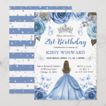 Blue Dress Blonde Princess Birthday