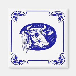 Blue Dutch Cow Magnet
