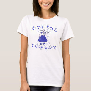 Blue Dutch Delft look Tee