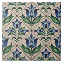 Blue Dutch Delft Pattern