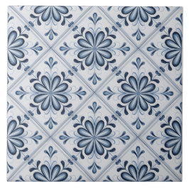 Blue Dutch Delft Pattern Kakelplatta