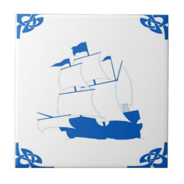 Blue Dutch Frakt Kakelplatta