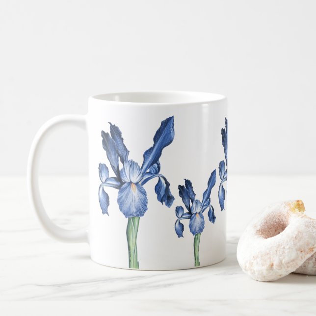 Blue Dutch Iris - Kaffemugg (Med munk)