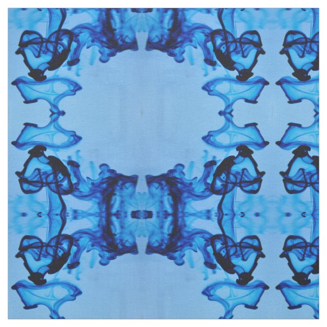 Blue Dye Heart Tyg (Provkarta)