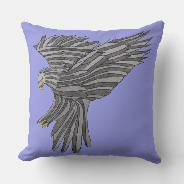 Blue Eagle Pillow Kudde (Framsida)