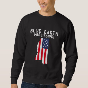 Blue Earth Minnesota USA State America Travel Minn Lång Ärmad Tröja