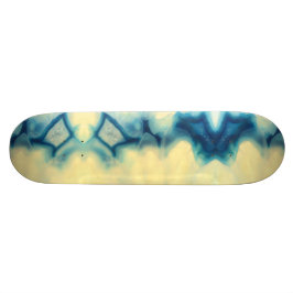 Blue Ecru Agate Geode Gemstone Crystal Mönster Mini Skateboard Bräda 18,7 Cm