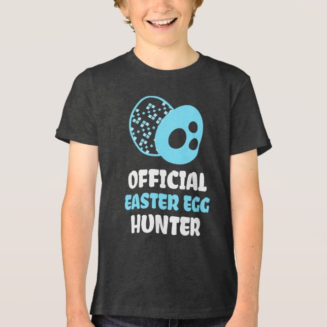 Blue Egg Hunter Kids Shirt T (Framsida)
