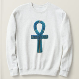 Blue Egyptian Ahnk Sweatshirt T Shirt